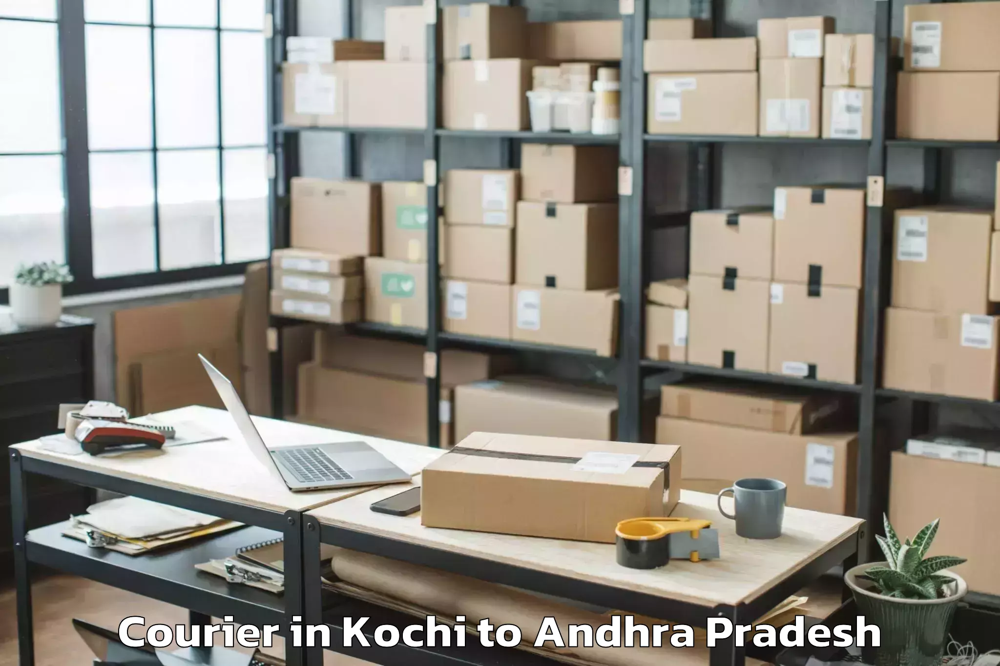 Top Kochi to Poduru Courier Available